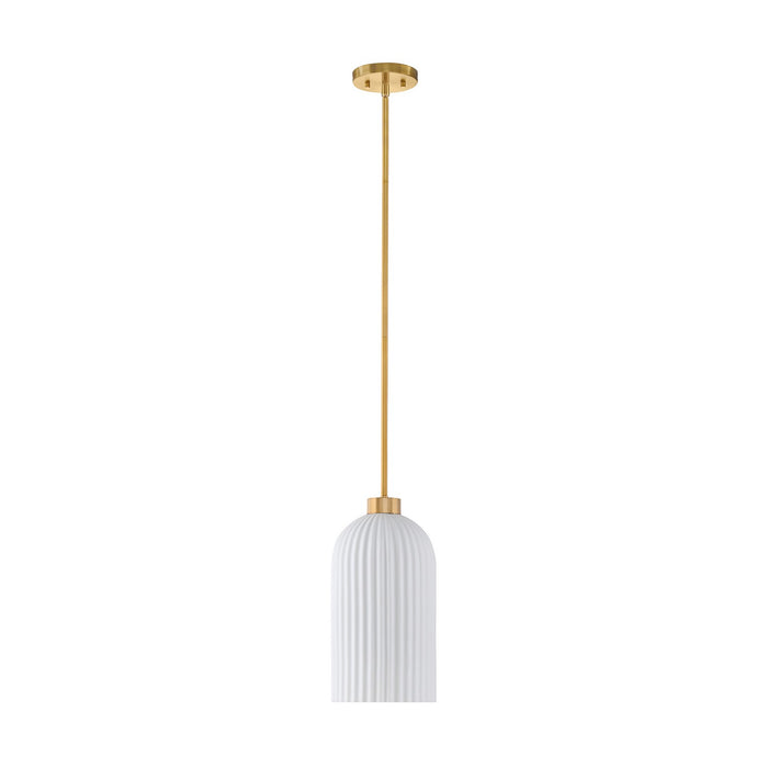 Savoy House 7-3171-1-322 One Light Pendant, Warm Brass