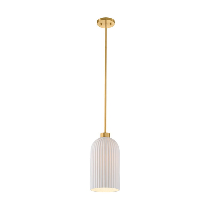 Savoy House 7-3171-1-322 One Light Pendant, Warm Brass