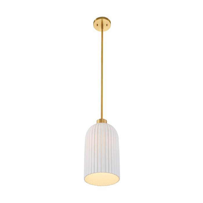Savoy House 7-3171-1-322 One Light Pendant, Warm Brass