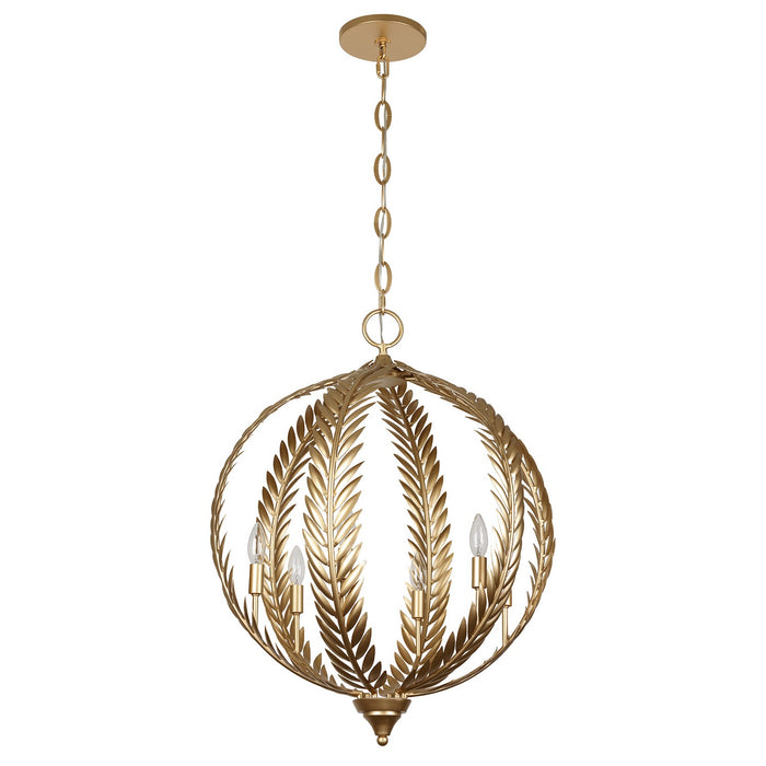 Savoy House 7-4001-6-31 Six Light Pendant, Grecian Gold