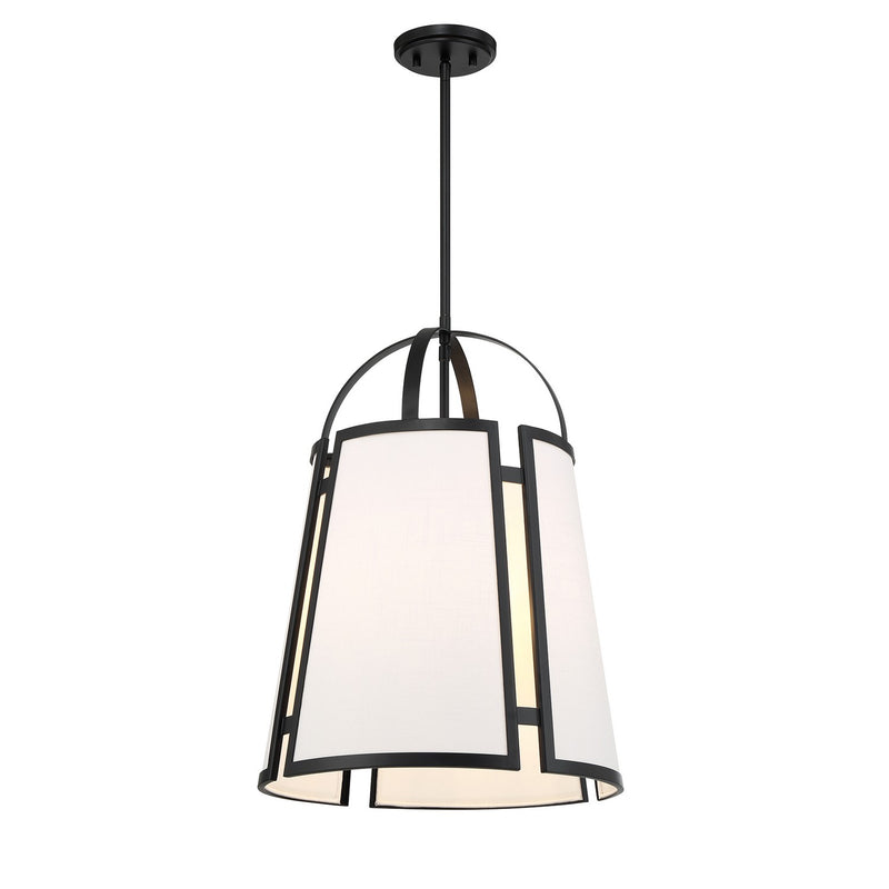 Savoy House 7-6304-4-89 Four Light Pendant, Matte Black