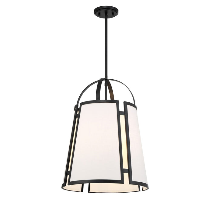 Savoy House 7-6304-4-89 Four Light Pendant, Matte Black
