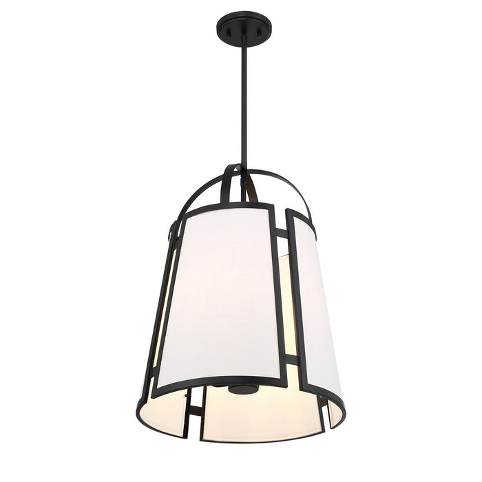 Savoy House 7-6304-4-89 Four Light Pendant, Matte Black