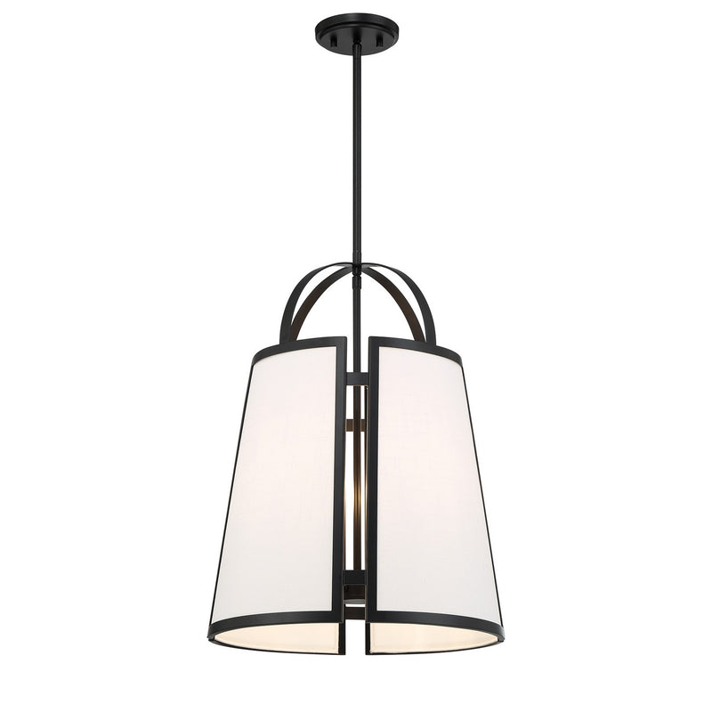 Savoy House 7-6304-4-89 Four Light Pendant, Matte Black