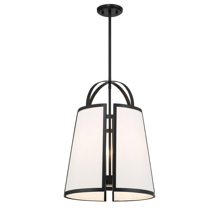 Savoy House 7-6304-4-89 Four Light Pendant, Matte Black