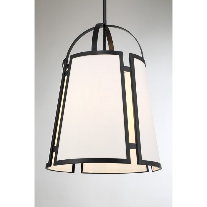 Savoy House 7-6304-4-89 Four Light Pendant, Matte Black