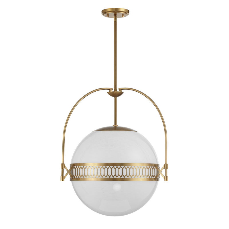 Savoy House 7-6407-3-322 Three Light Pendant, Warm Brass