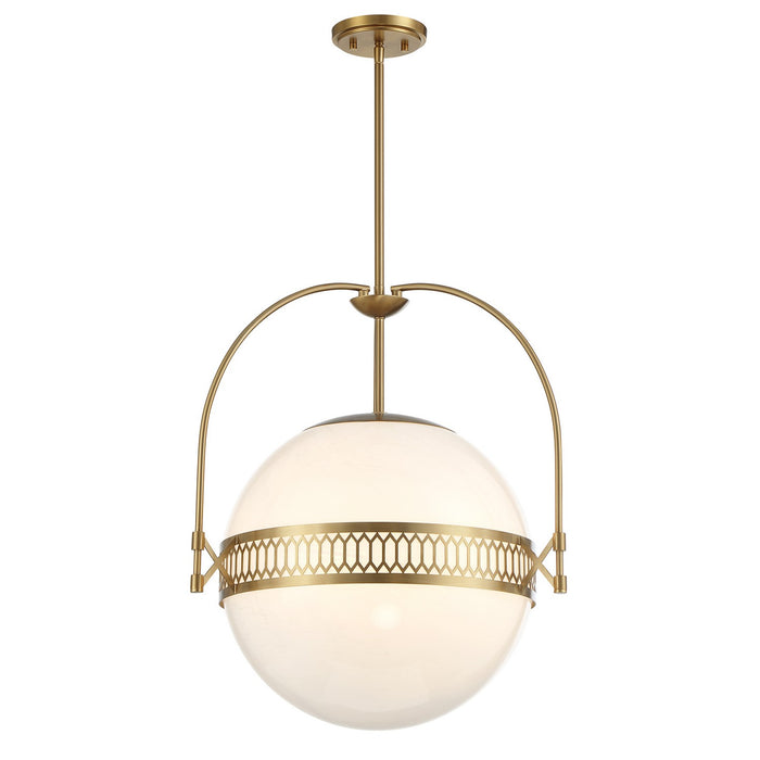Savoy House 7-6407-3-322 Three Light Pendant, Warm Brass