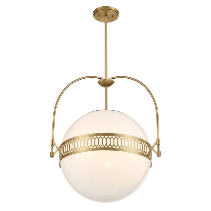 Savoy House 7-6407-3-322 Three Light Pendant, Warm Brass