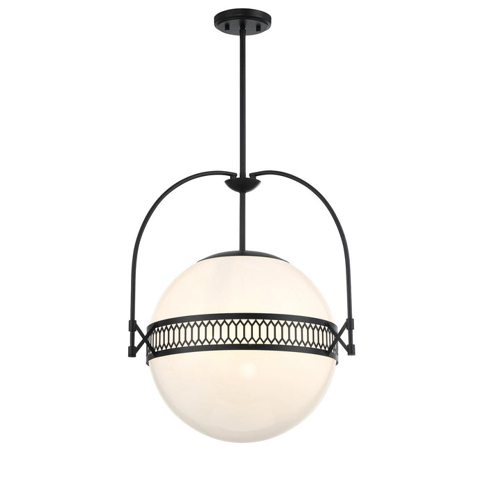 Savoy House 7-6407-3-89 Three Light Pendant, Matte Black