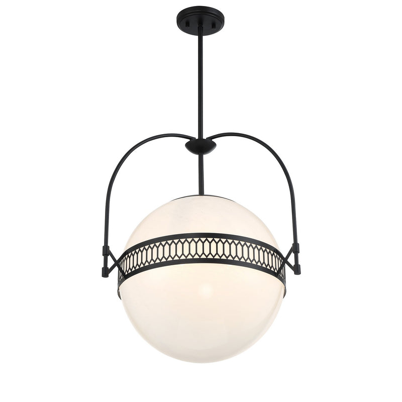 Savoy House 7-6407-3-89 Three Light Pendant, Matte Black