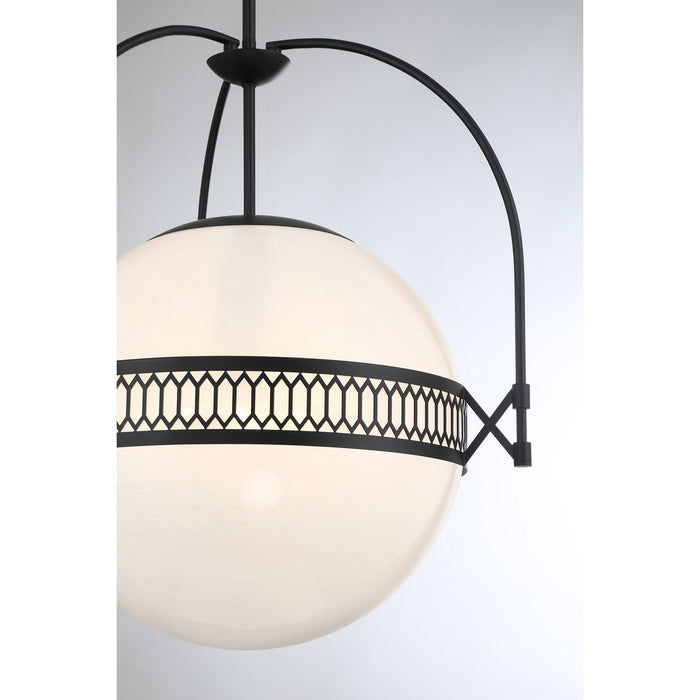 Savoy House 7-6407-3-89 Three Light Pendant, Matte Black