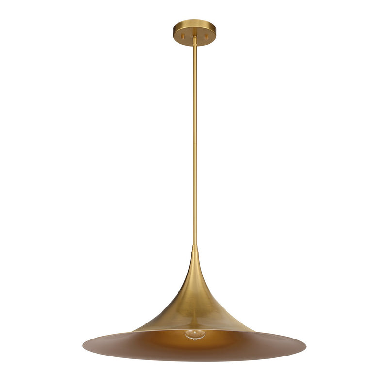 Savoy House 7-7639-1-322 One Light Pendant, Warm Brass