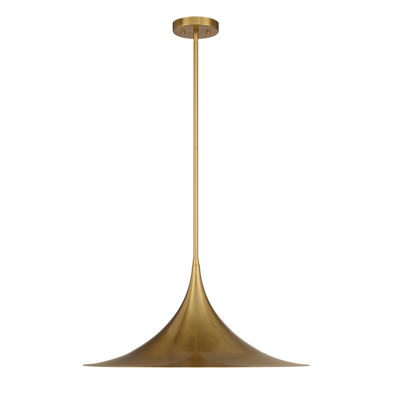 Savoy House 7-7639-1-322 One Light Pendant, Warm Brass