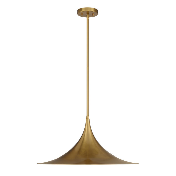 Savoy House 7-7639-1-322 One Light Pendant, Warm Brass