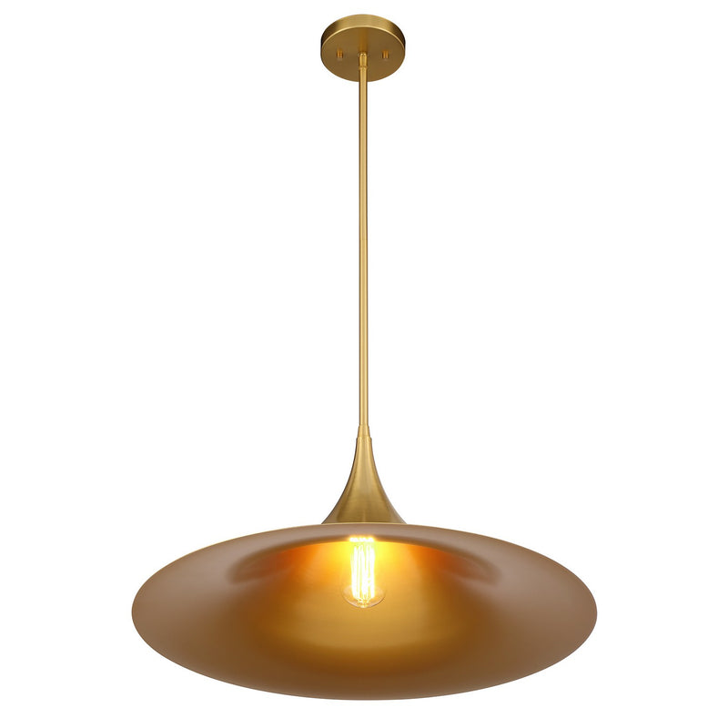 Savoy House 7-7639-1-322 One Light Pendant, Warm Brass