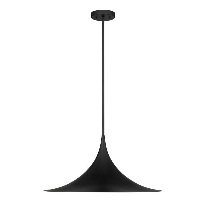 Savoy House 7-7639-1-89 One Light Pendant, Matte Black