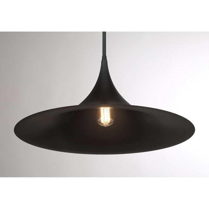 Savoy House 7-7639-1-89 One Light Pendant, Matte Black