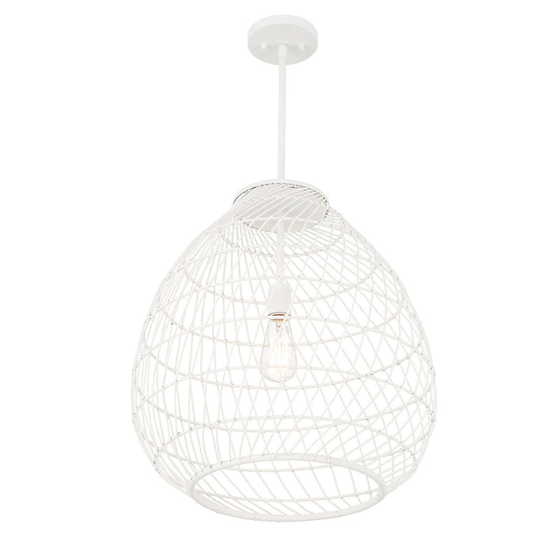 Savoy House 7-7681-1-83 One Light Pendant, Bisque White