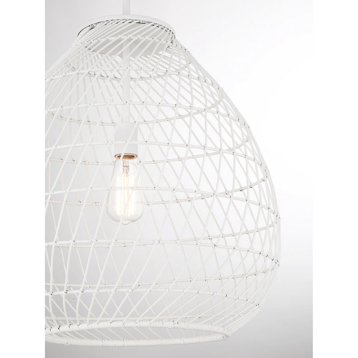 Savoy House 7-7681-1-83 One Light Pendant, Bisque White