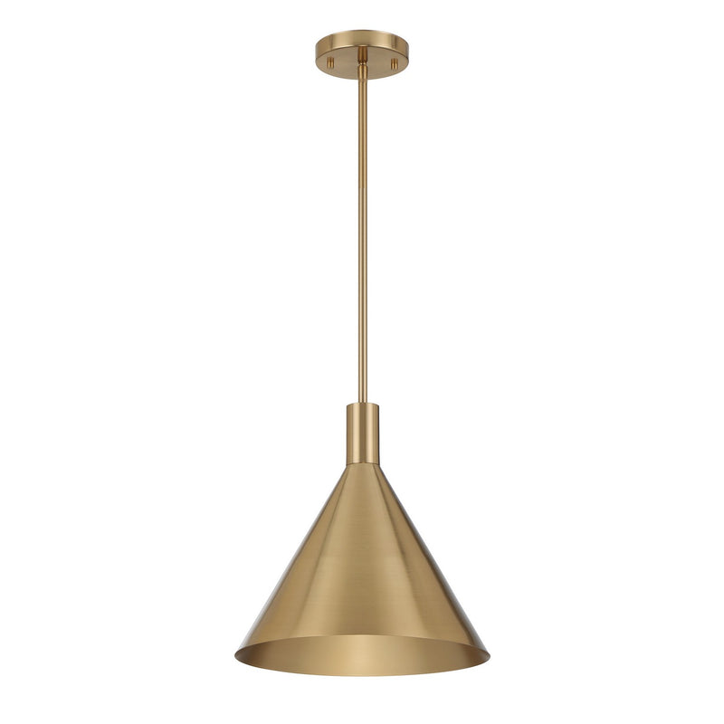 Savoy House 7-8001-1-127 One Light Pendant, Noble Brass
