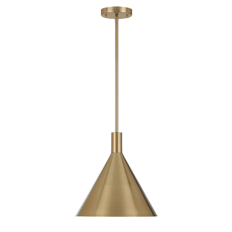 Savoy House 7-8001-1-127 One Light Pendant, Noble Brass