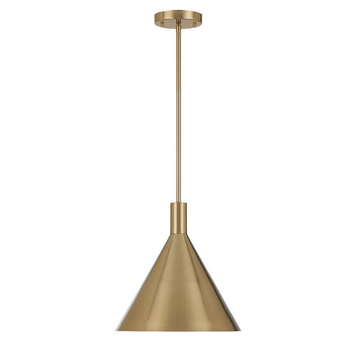 Savoy House 7-8001-1-127 One Light Pendant, Noble Brass
