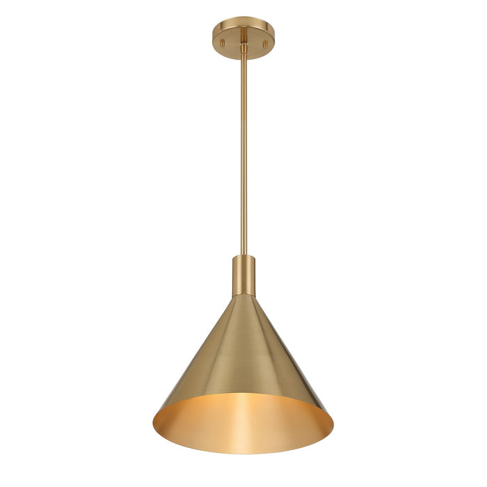 Savoy House 7-8001-1-127 One Light Pendant, Noble Brass
