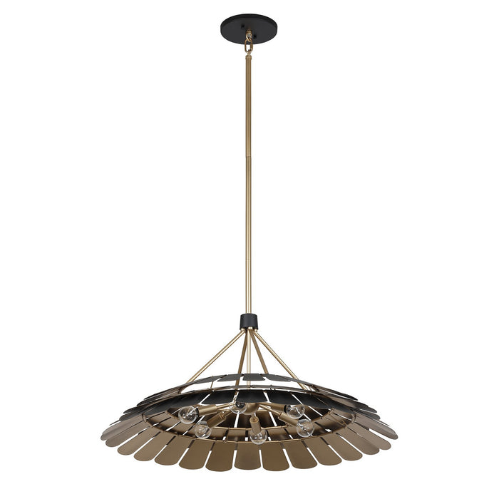 Savoy House 7-9012-6-58 Six Light Pendant, Midnight