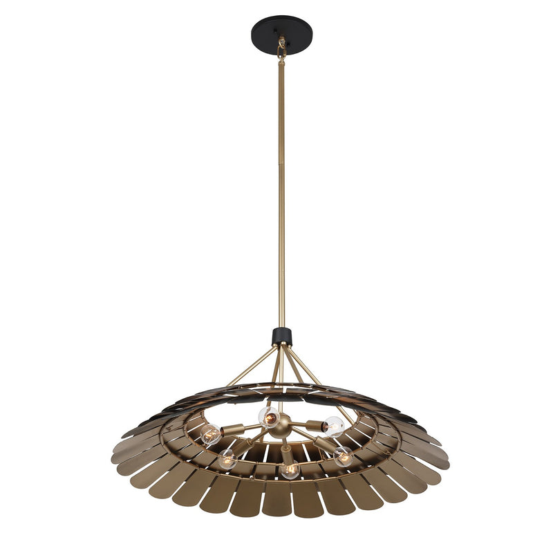 Savoy House 7-9012-6-58 Six Light Pendant, Midnight