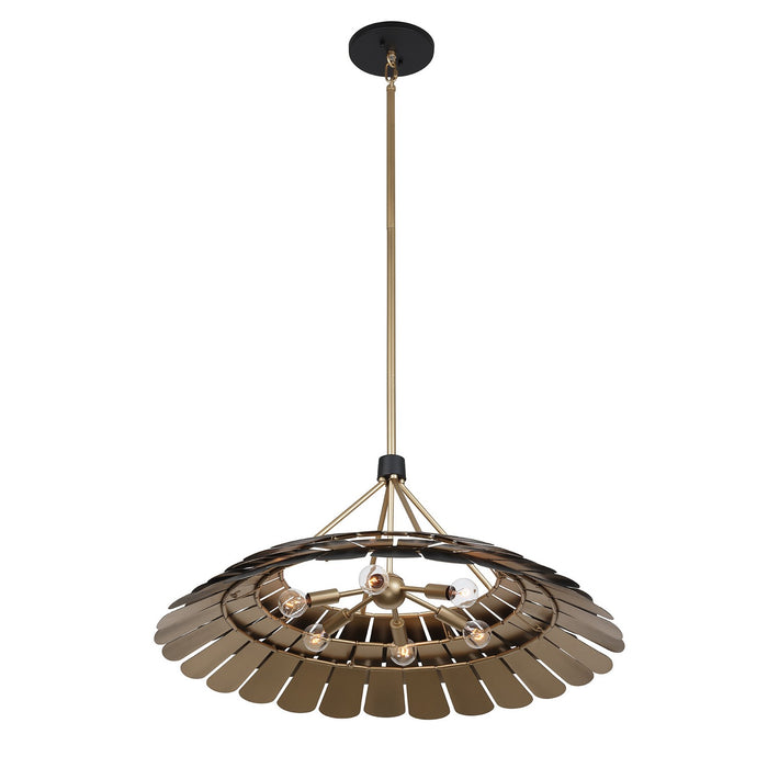Savoy House 7-9012-6-58 Six Light Pendant, Midnight
