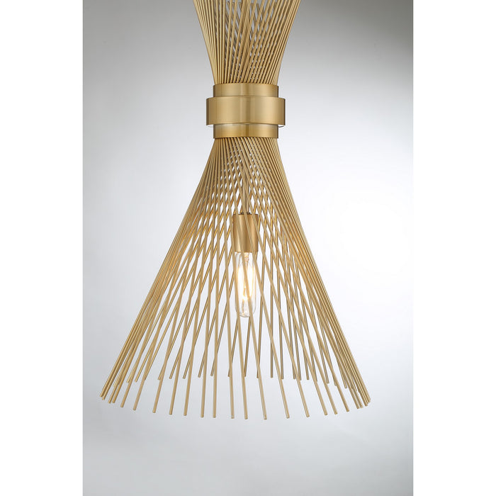 Savoy House 7-9602-1-171 One Light Pendant, Burnished Brass