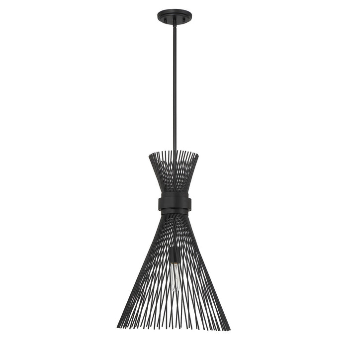 Savoy House 7-9602-1-89 One Light Pendant, Matte Black