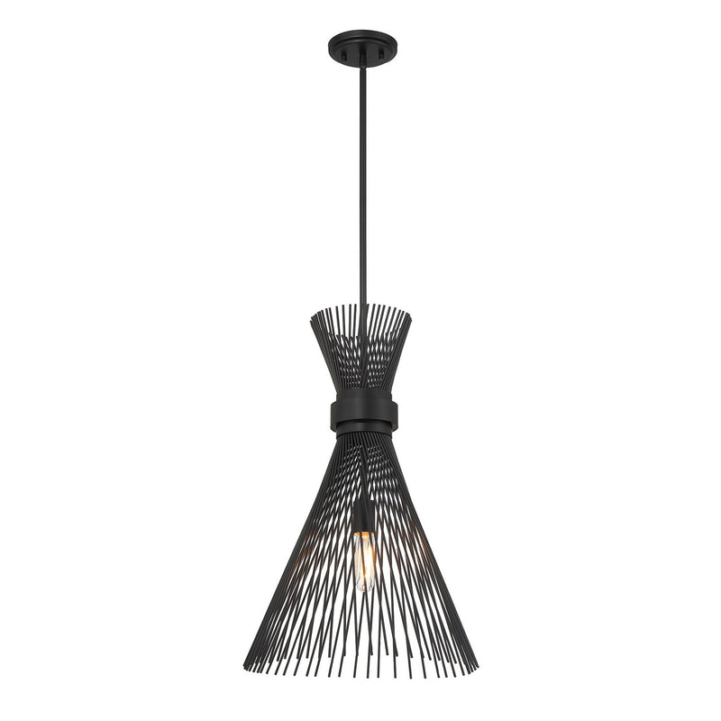 Savoy House 7-9602-1-89 One Light Pendant, Matte Black
