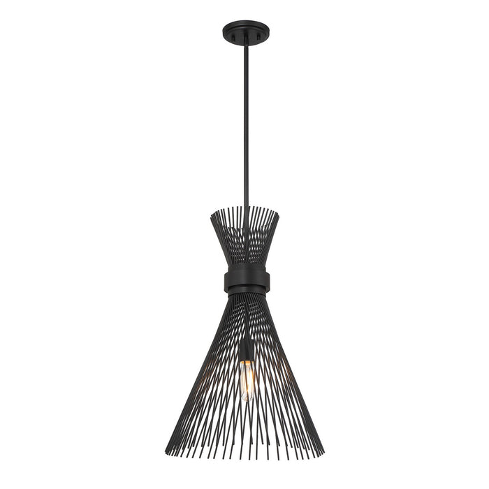 Savoy House 7-9602-1-89 One Light Pendant, Matte Black