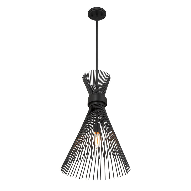 Savoy House 7-9602-1-89 One Light Pendant, Matte Black