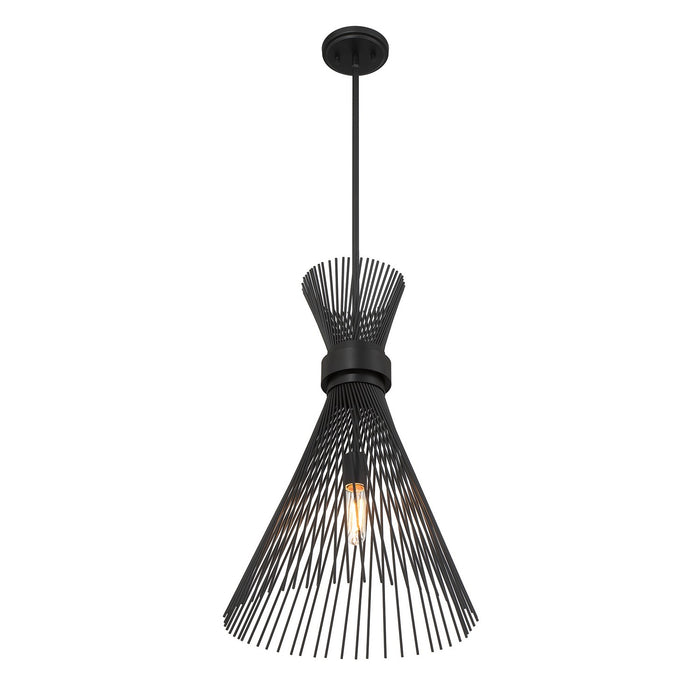 Savoy House 7-9602-1-89 One Light Pendant, Matte Black
