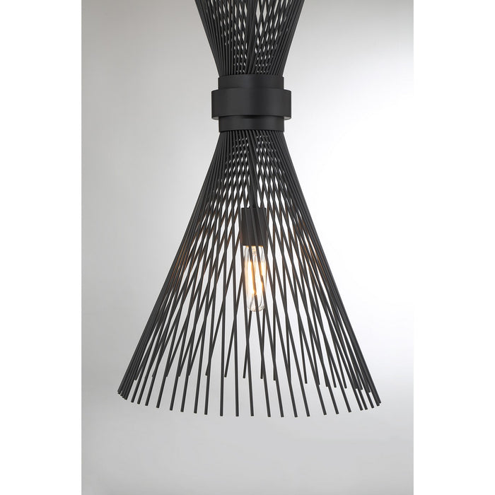 Savoy House 7-9602-1-89 One Light Pendant, Matte Black