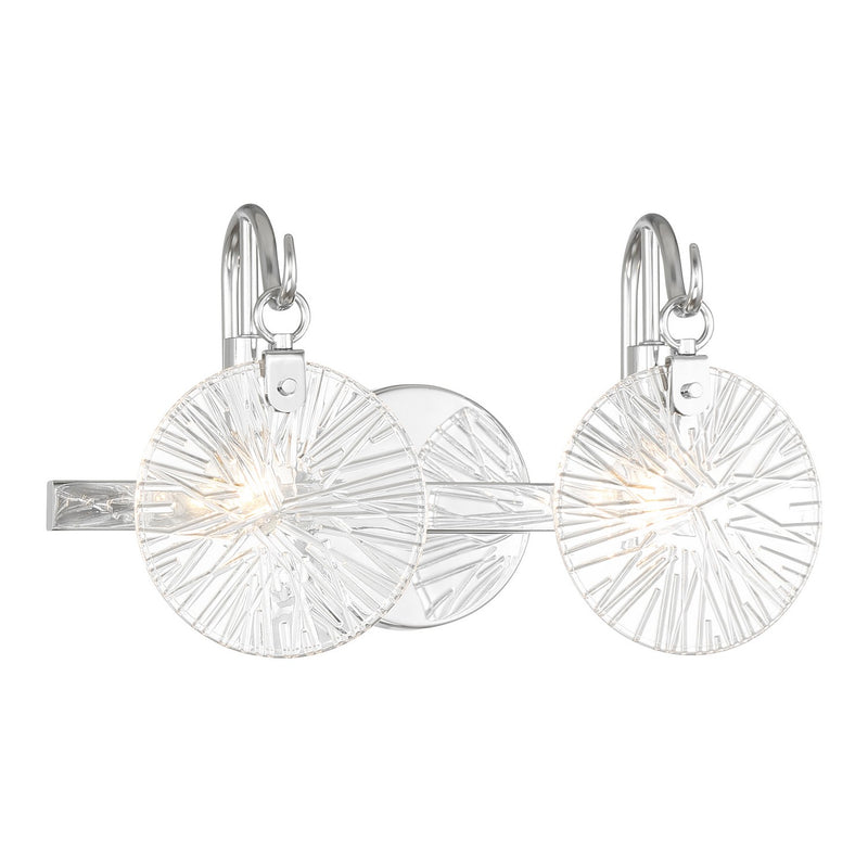 Savoy House 8-3981-2-11 Two Light Bathroom Vanity, Polished Chrome