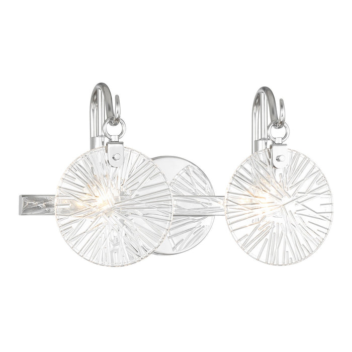 Savoy House 8-3981-2-11 Two Light Bathroom Vanity, Polished Chrome