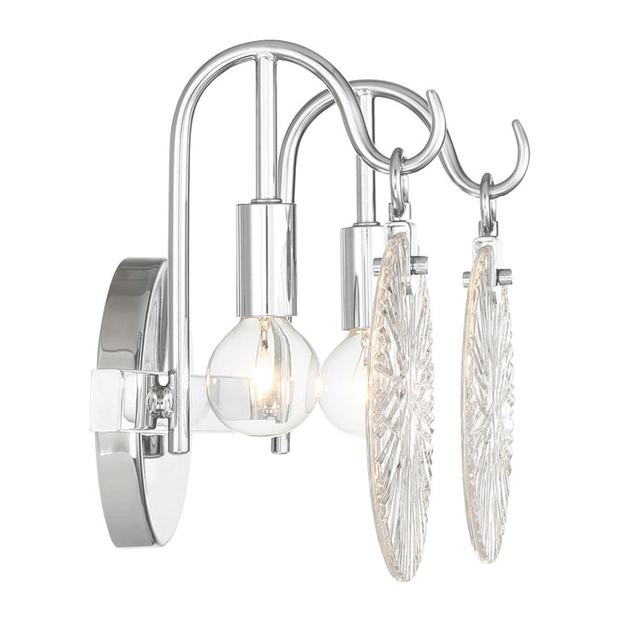 Savoy House 8-3981-2-11 Two Light Bathroom Vanity, Polished Chrome