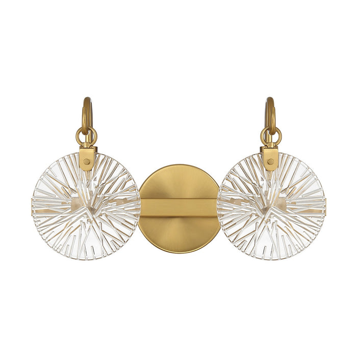 Savoy House 8-3981-2-322 Two Light Bathroom Vanity, Warm Brass