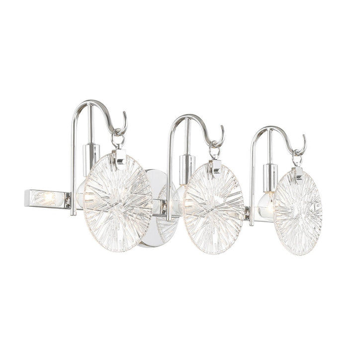 Savoy House 8-3981-3-11 Three Light Bathroom Vanity, Polished Chrome