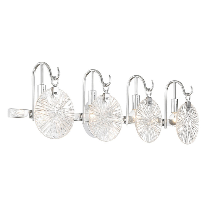 Savoy House 8-3981-4-11 Four Light Bathroom Vanity, Polished Chrome