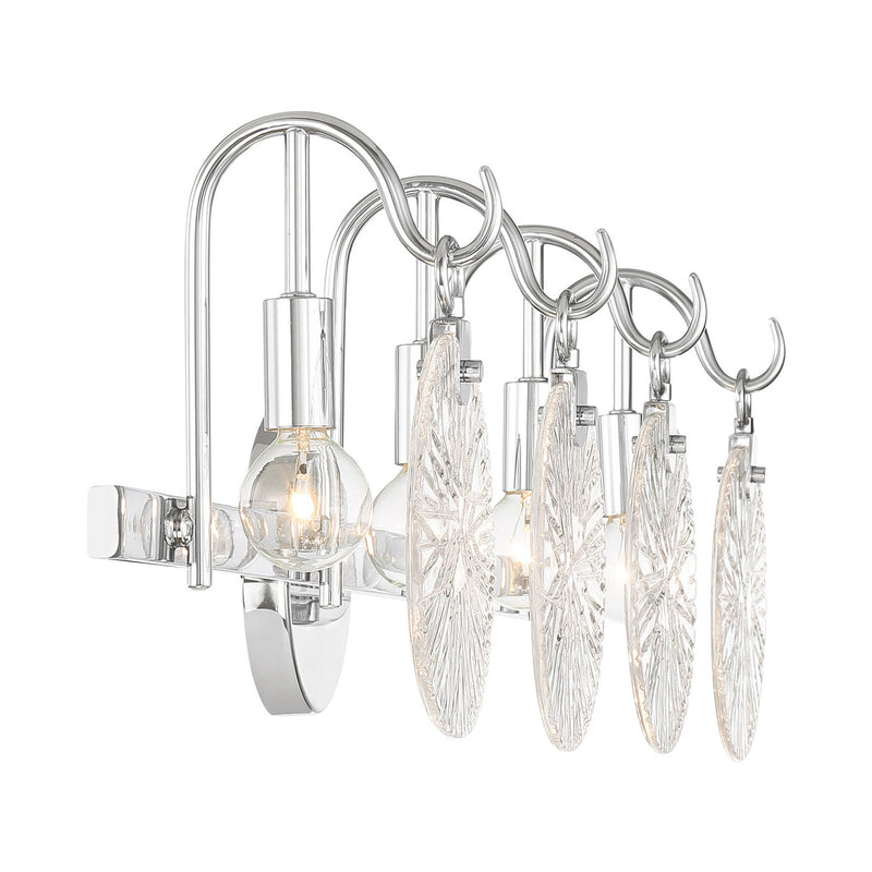 Savoy House 8-3981-4-11 Four Light Bathroom Vanity, Polished Chrome