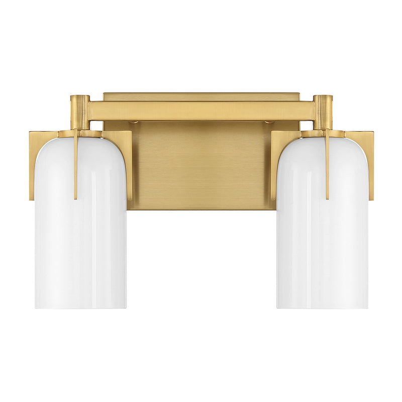 Savoy House 8-4128-2-322 Two Light Bathroom Vanity, Warm Brass
