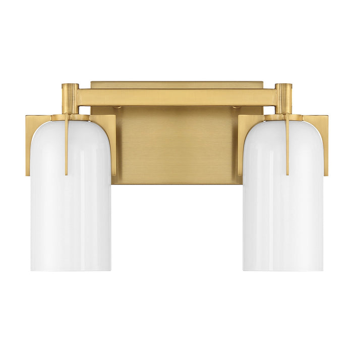 Savoy House 8-4128-2-322 Two Light Bathroom Vanity, Warm Brass