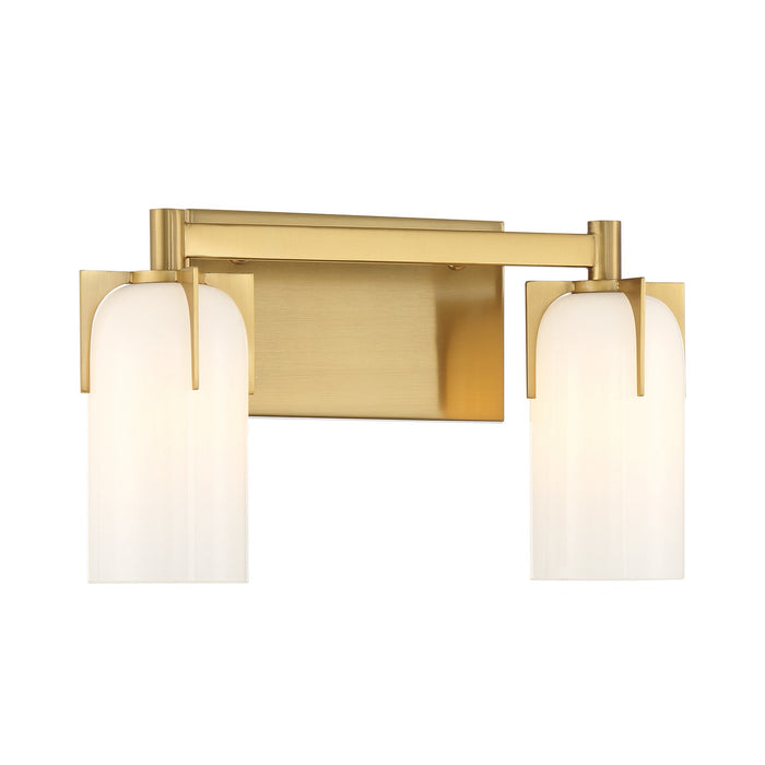 Savoy House 8-4128-2-322 Two Light Bathroom Vanity, Warm Brass