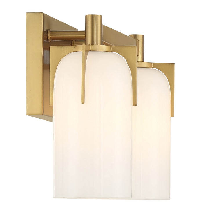 Savoy House 8-4128-2-322 Two Light Bathroom Vanity, Warm Brass