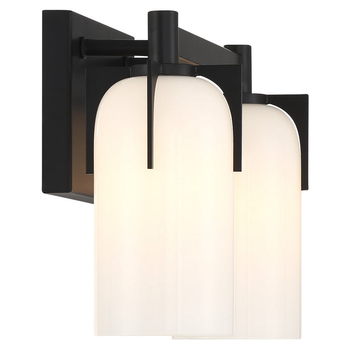 Savoy House 8-4128-2-BK Two Light Bathroom Vanity, Matte Black